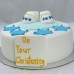 Religious Cakes - Christening / Dedication Baby Shoe Cake Boy (D, V)